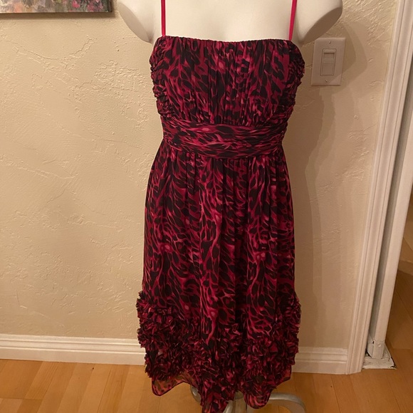 Vintage OC by Oleg Cassini animal print Dress size 8 - Picture 1 of 9